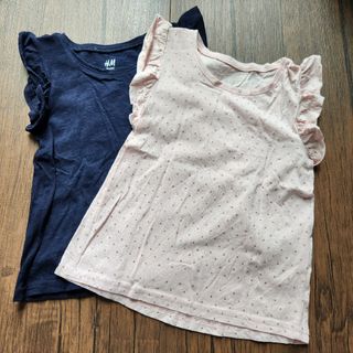 エイチアンドエム(H&M)のH＆M  タンクトップ  2枚セット  女の子(Tシャツ/カットソー)