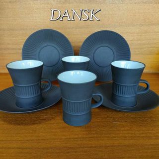 ダンスク(DANSK)の大きいサイズ DANSKダンスク クイストゴー コーヒーカップ＆ソーサー 極美品(食器)