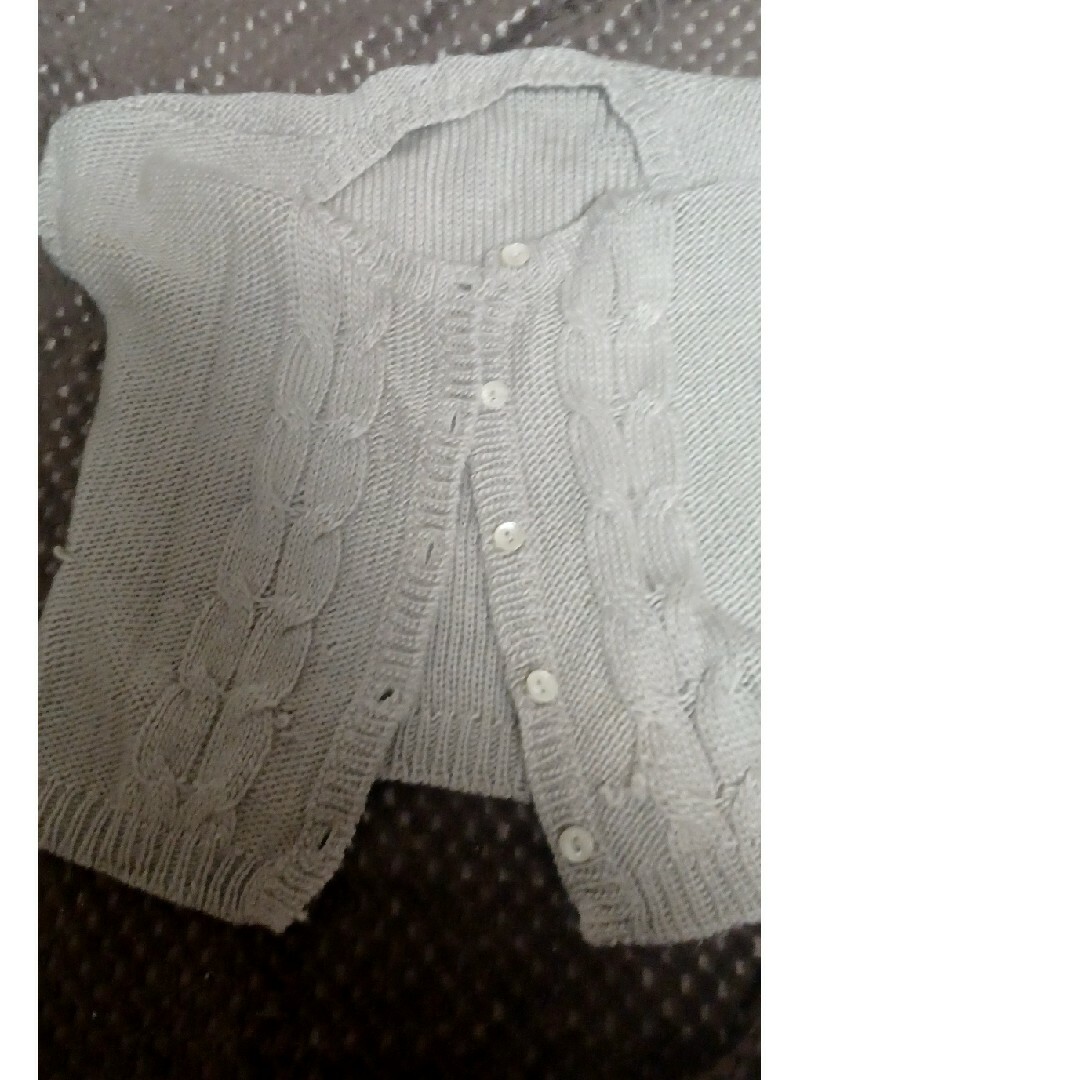 羽織　ベージュ レディースのジャケット/アウター(ニットコート)の商品写真