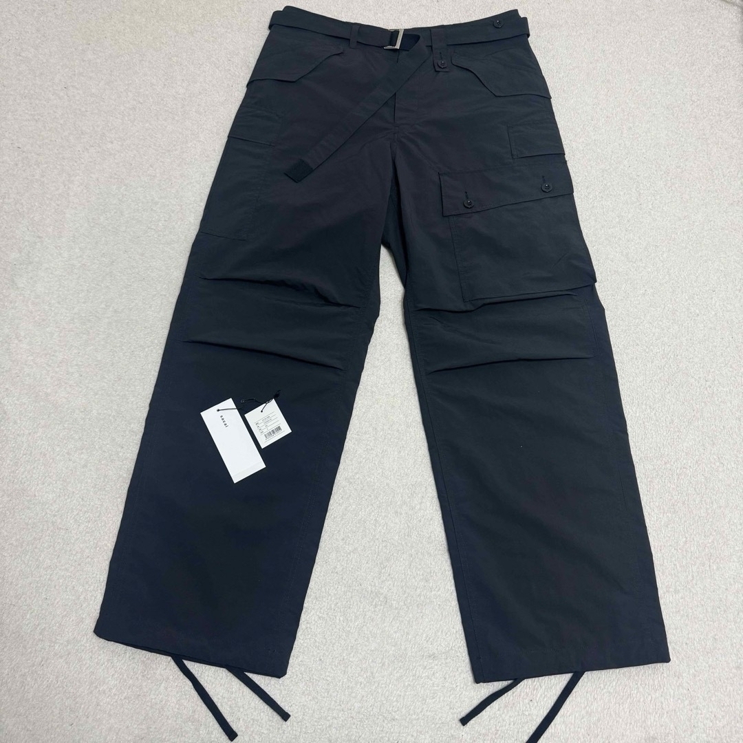 sacai(サカイ)のsacai サカイ cargo pants カーゴパンツ 3 黒 メンズのパンツ(ワークパンツ/カーゴパンツ)の商品写真