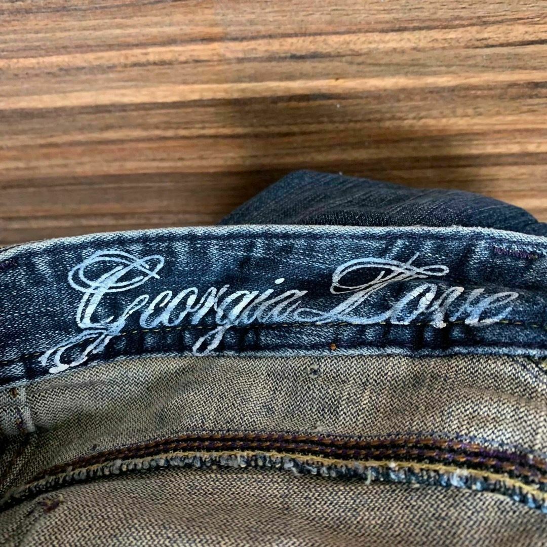 GEORGIA LOVE(ジョージアラブ)のジョージアラブ デニム ジーンズ ジーパン パンツ Sサイズ相当 レディース レディースのパンツ(デニム/ジーンズ)の商品写真