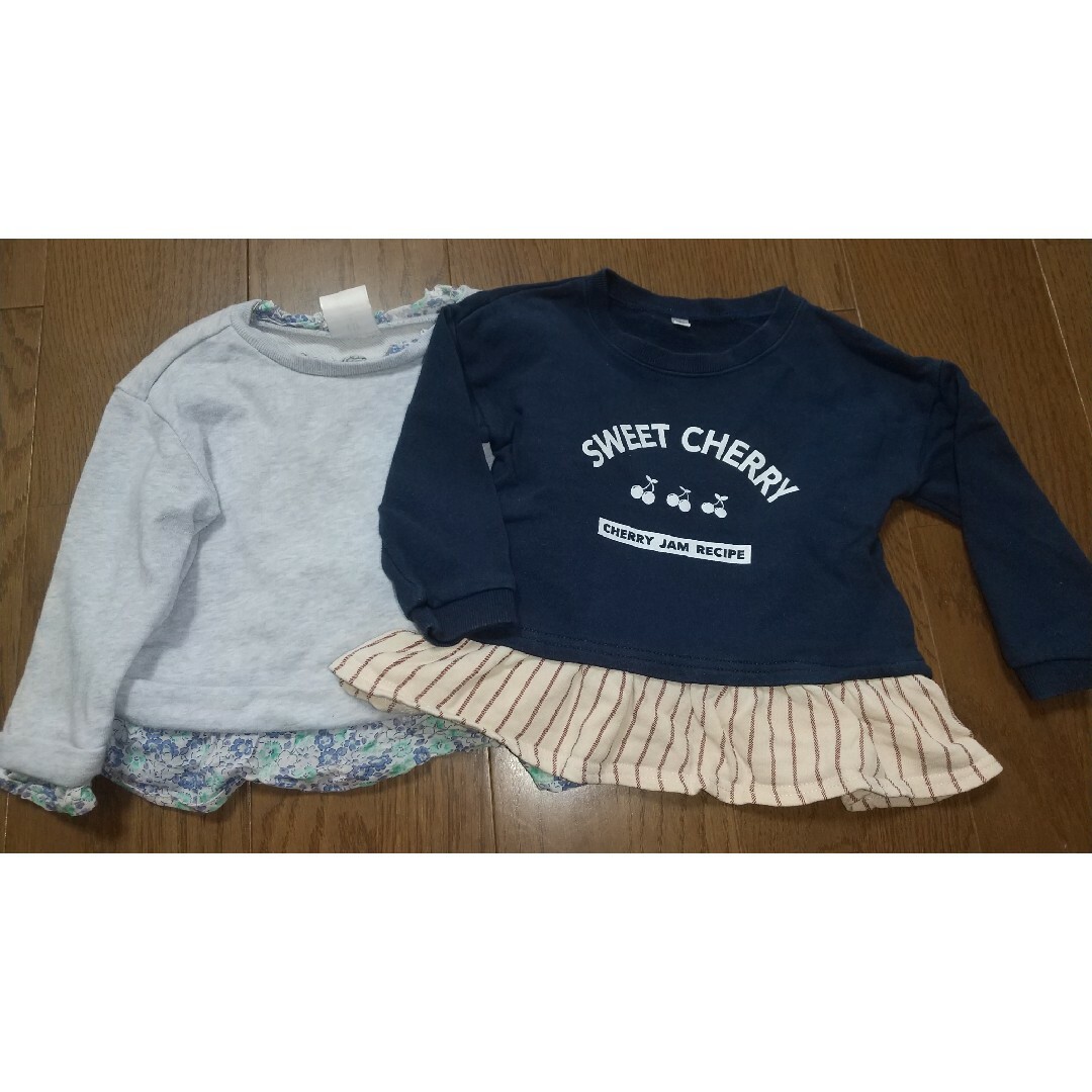 babyGAP(ベビーギャップ)のトレーナー 95cm ２枚セット キッズ/ベビー/マタニティのキッズ服女の子用(90cm~)(Tシャツ/カットソー)の商品写真