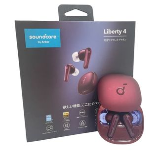 Anker - Anker 完全ワイヤレスイヤホン Soundcore Liberty 4 ワインレッド 付属品完備 動作品【中古】12404R14