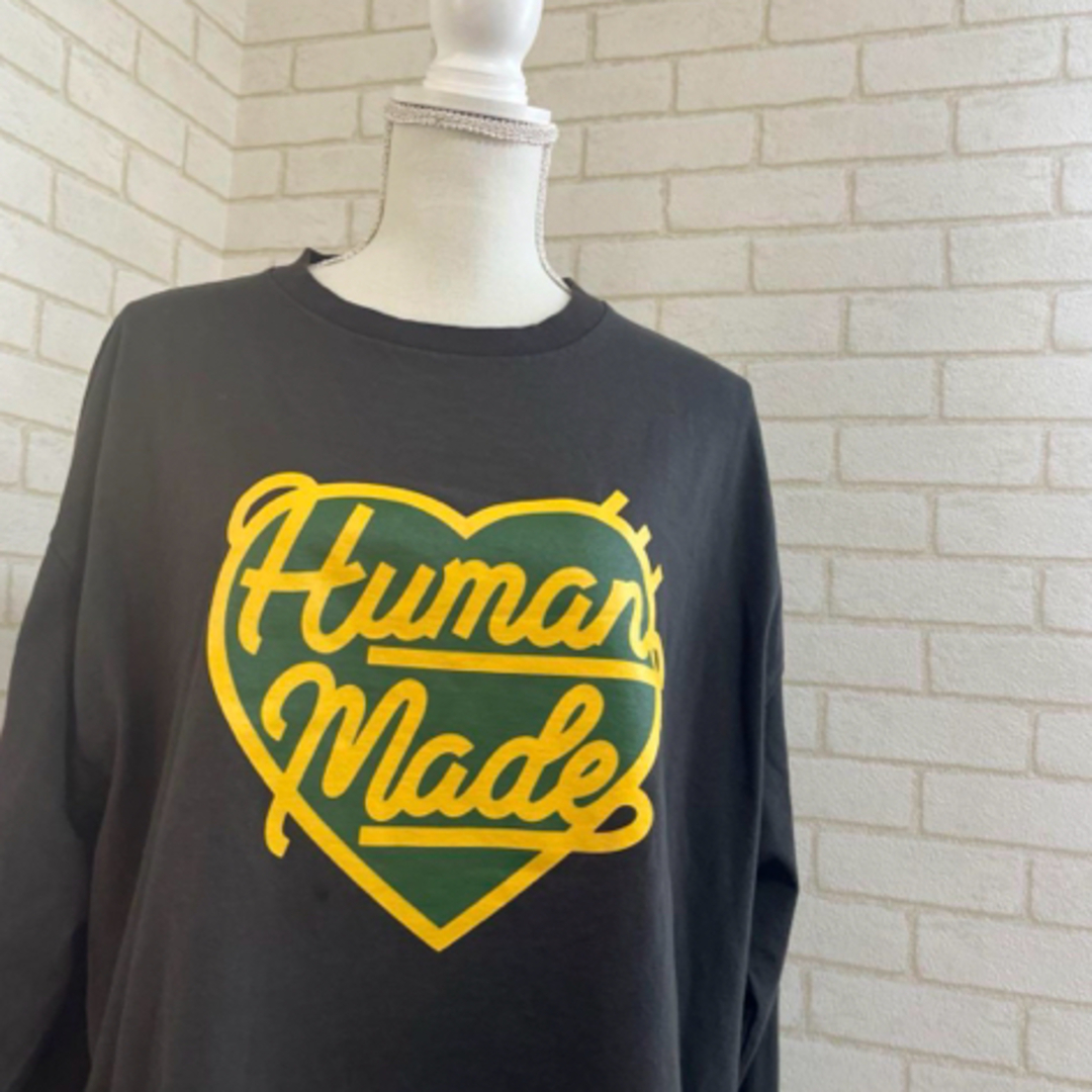 HUMAN MADE(ヒューマンメイド)のHUMANmade ヒューマンメイド XXL ハートロゴ カットソー ロンT メンズのトップス(Tシャツ/カットソー(七分/長袖))の商品写真