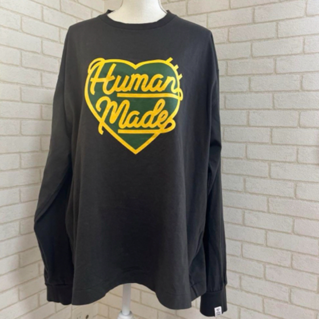 HUMAN MADE(ヒューマンメイド)のHUMANmade ヒューマンメイド XXL ハートロゴ カットソー ロンT メンズのトップス(Tシャツ/カットソー(七分/長袖))の商品写真