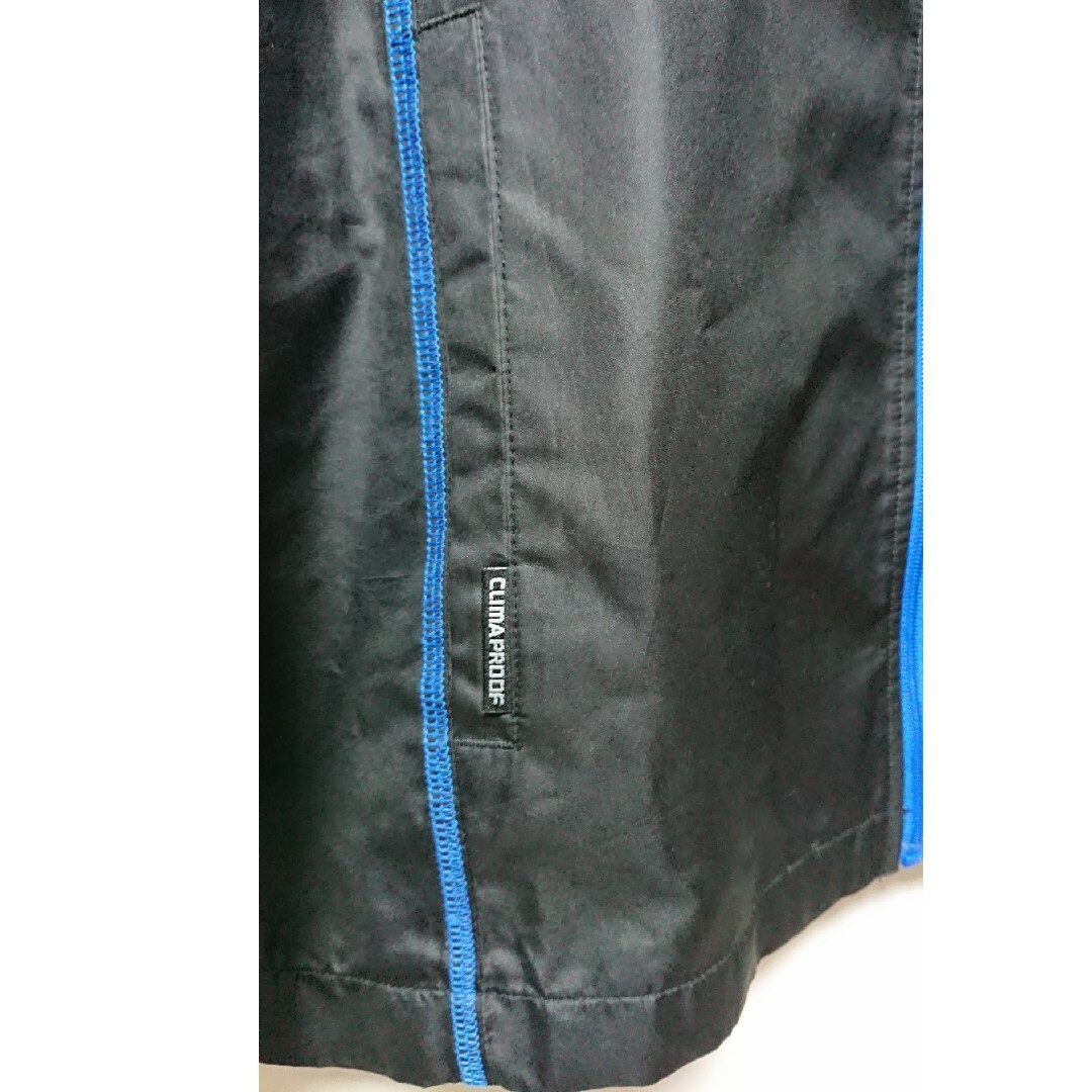adidas(アディダス)の≡adidas≡ジップアップブルゾン150㌢ 黒青メッシュ UV キャンプ 男女 メンズのジャケット/アウター(ブルゾン)の商品写真