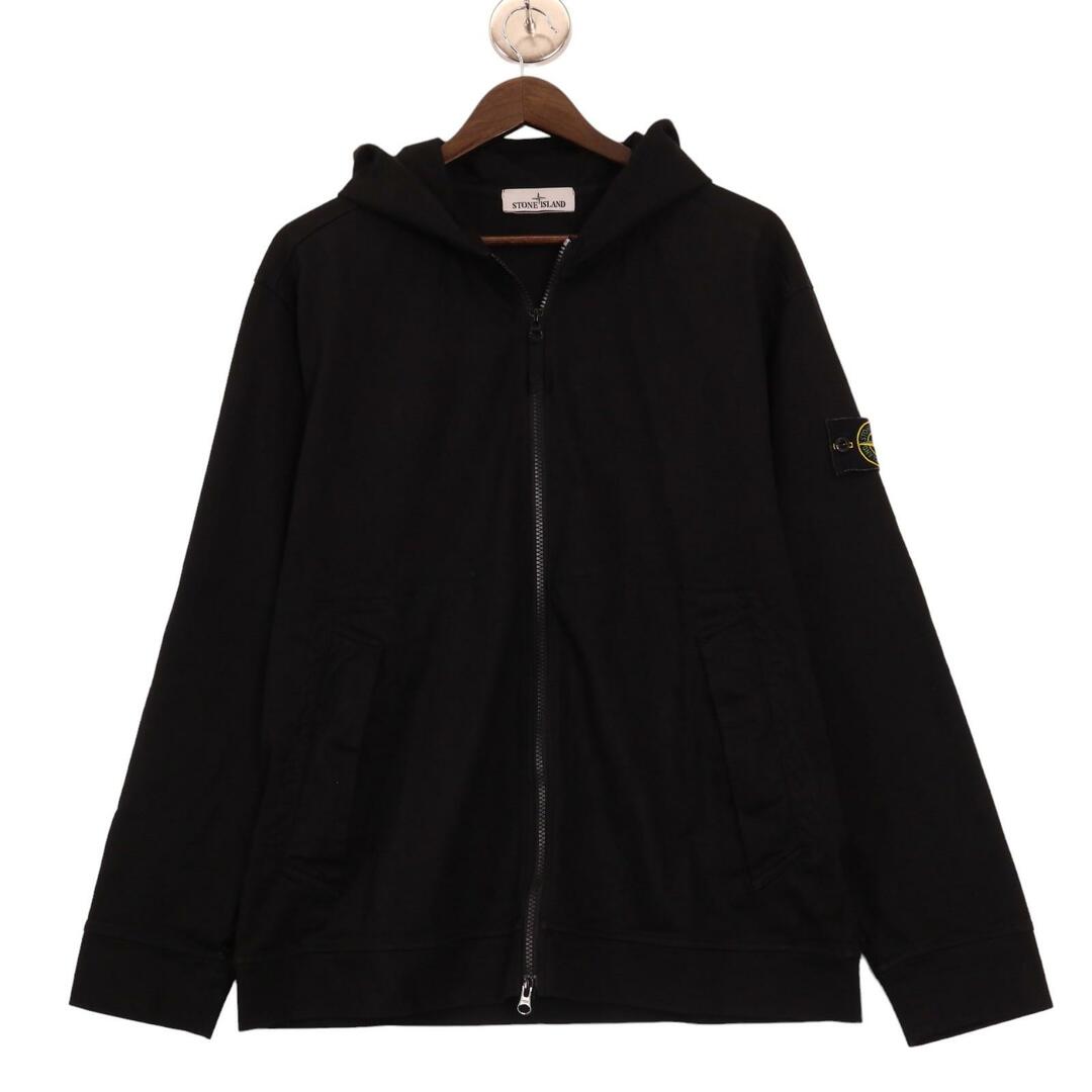 STONE ISLAND(ストーンアイランド)のストーンアイランド 23SS ブラック ジップアップスウェットパーカー L メンズのトップス(その他)の商品写真