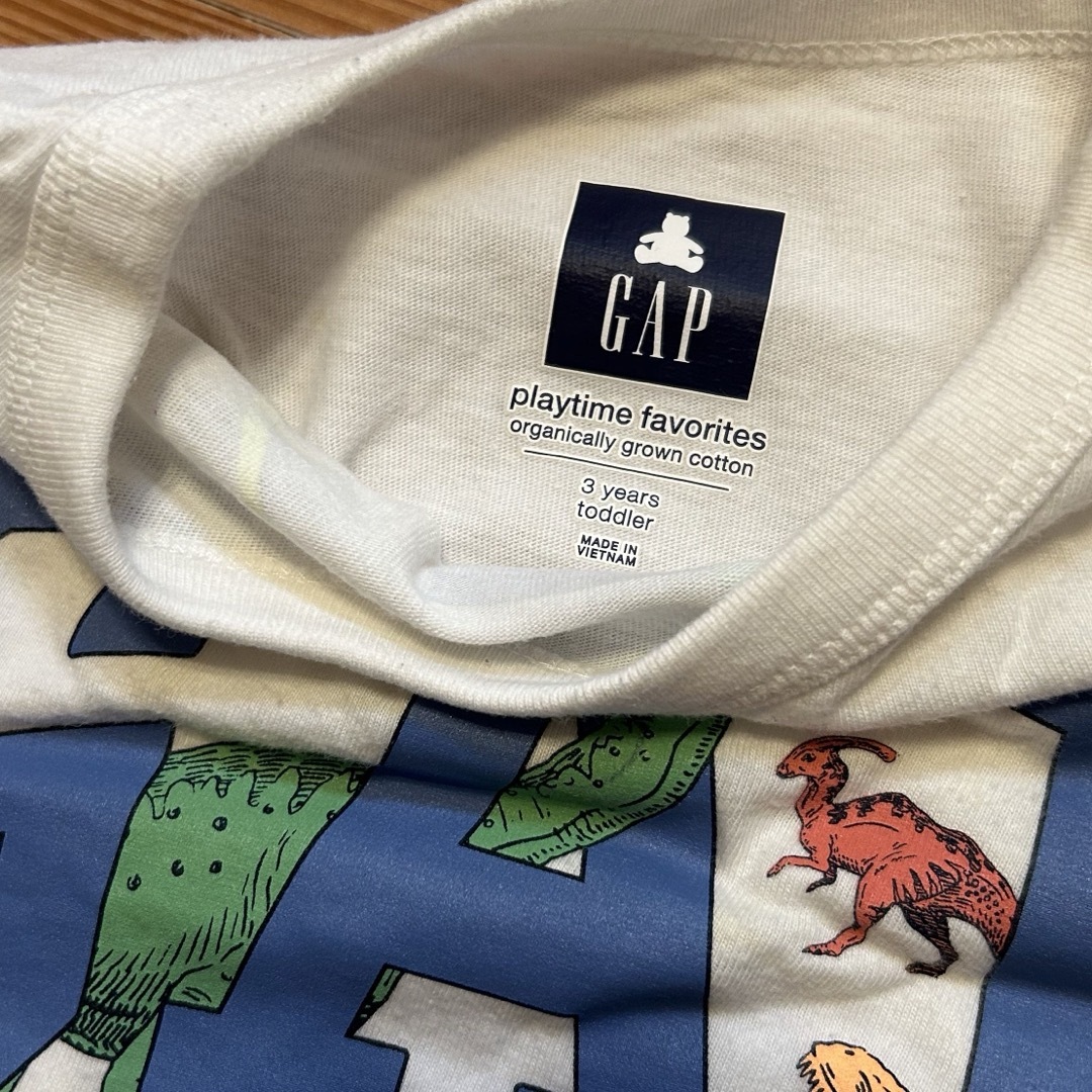 GAP Kids(ギャップキッズ)のGAP 恐竜Tシャツ　100センチ キッズ/ベビー/マタニティのキッズ服男の子用(90cm~)(Tシャツ/カットソー)の商品写真