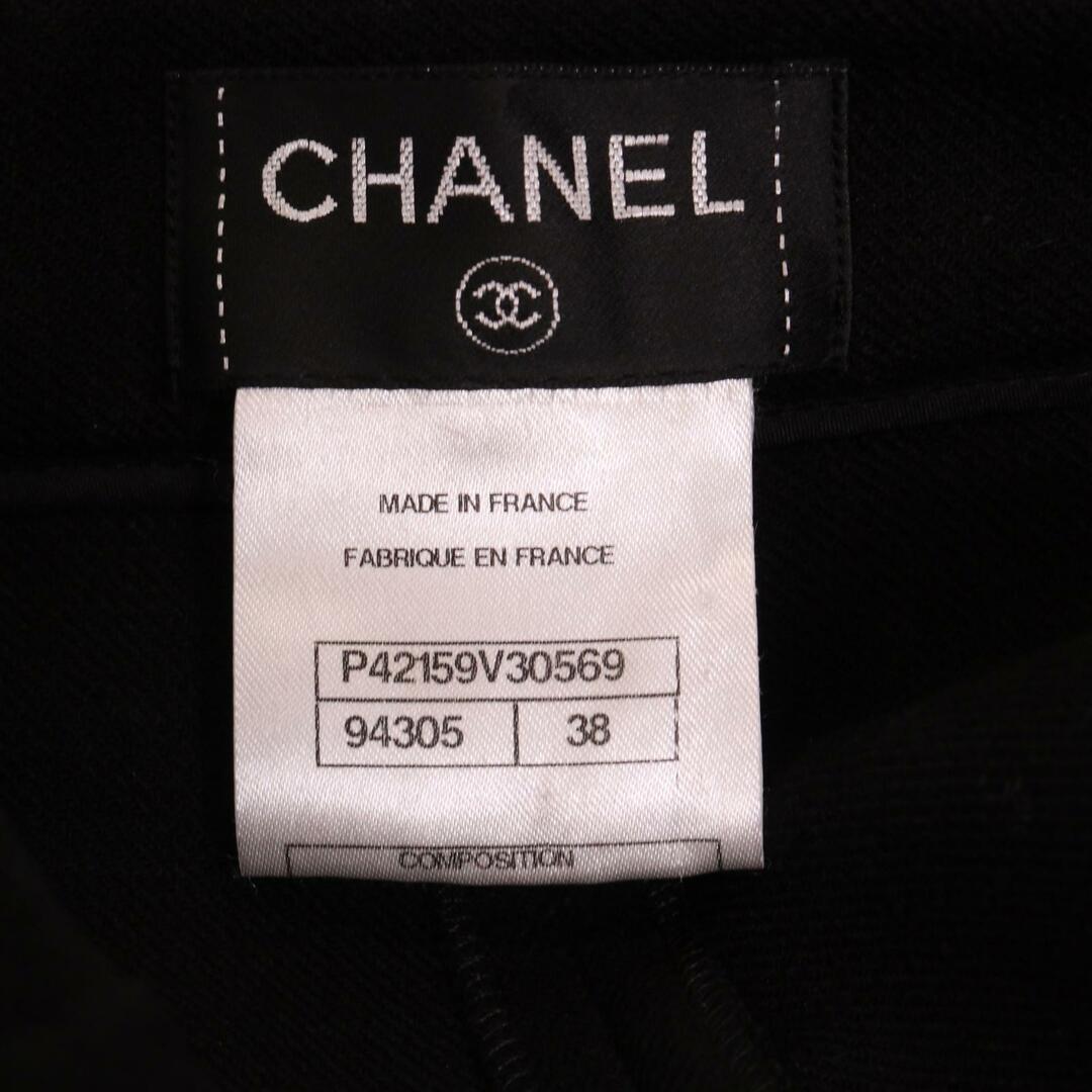 CHANEL(シャネル)のシャネル P42159V30569 黒 ウール パンツ 38 レディースのパンツ(その他)の商品写真