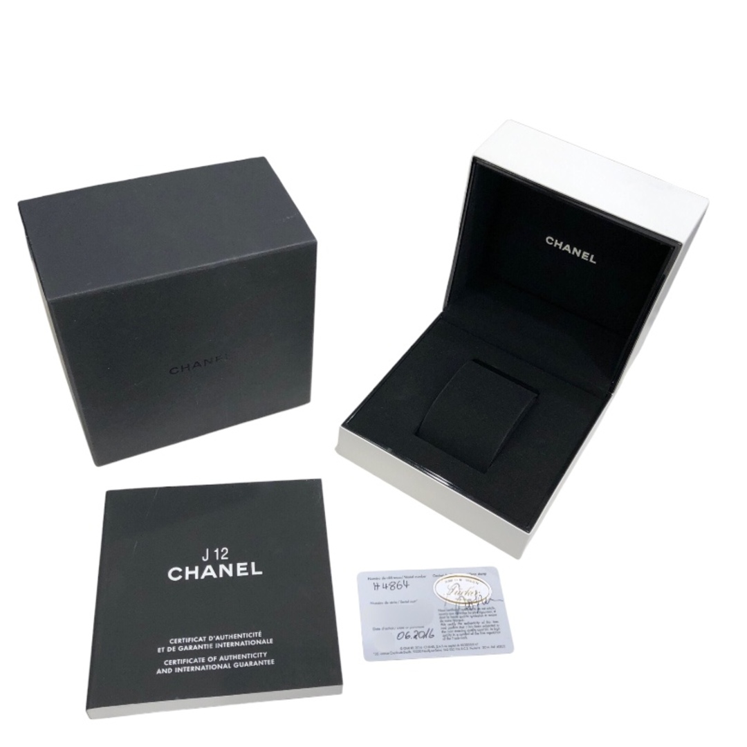 CHANEL(シャネル)の　シャネル CHANEL J12　ピンクライト H4864 ホワイト/ピンクライト セラミック メンズ 腕時計 メンズの時計(その他)の商品写真