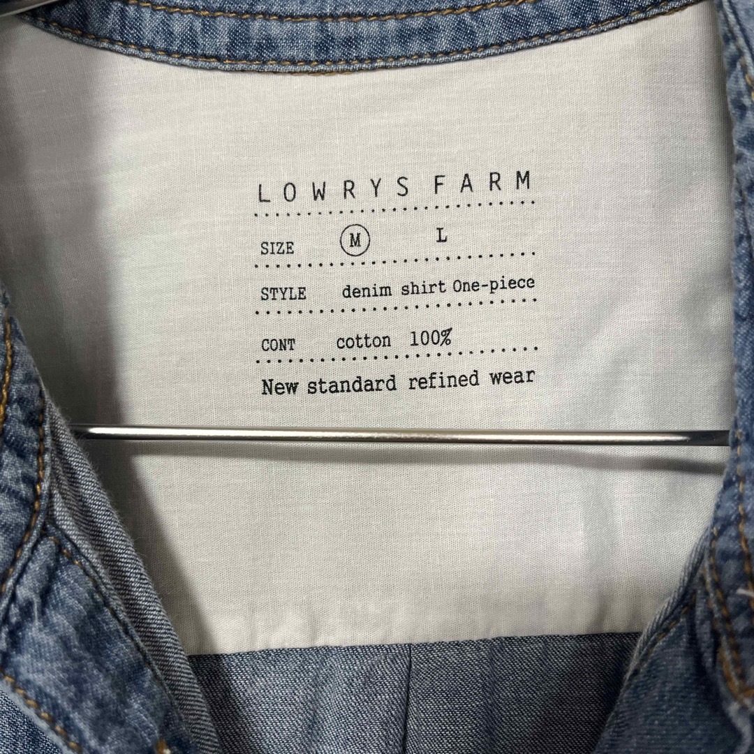LOWRYS FARM(ローリーズファーム)のローリーズファーム　LOWRYS FARM デニムシャツ　M レディースのトップス(シャツ/ブラウス(長袖/七分))の商品写真
