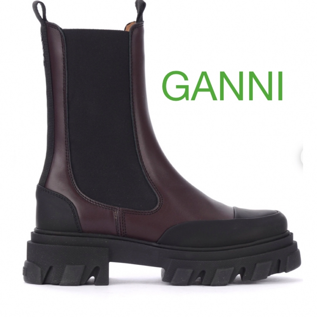 GANNI ガニー カラーブロック ショートブーツ 39 GANNI ガニー カラーブロック ショートブーツ 39