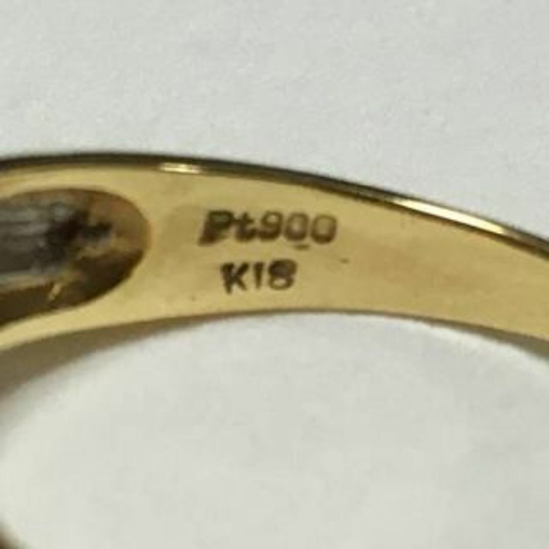 K18　Pt900　ルビー　ダイヤ　指輪 レディースのアクセサリー(リング(指輪))の商品写真