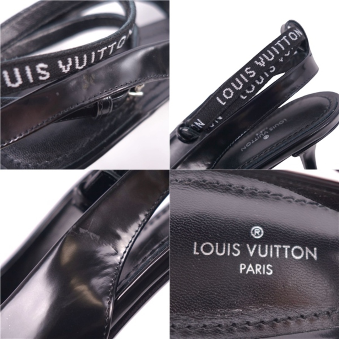 LOUIS VUITTON(ルイヴィトン)の未使用 ルイヴィトン LOUIS VUITTON パンプス ポインテッドトゥ ロゴ アンクルストラップ シューズ レディース 38 レディースの靴/シューズ(ハイヒール/パンプス)の商品写真