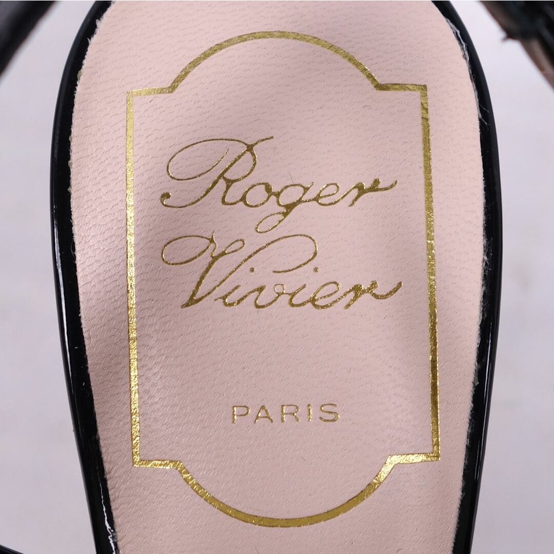 ROGER VIVIER(ロジェヴィヴィエ)の未使用 ロジェヴィヴィエ Roger Vivier パンプス ポインテッドトゥ ベルヴィヴィエ レース シューズ レディース 36 黒 レディースの靴/シューズ(ハイヒール/パンプス)の商品写真