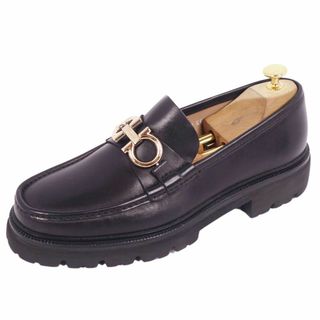 サルヴァトーレフェラガモ(Salvatore Ferragamo)の未使用 サルヴァトーレ フェラガモ Salvatore Ferragamo ローファー モカシン ガンチーニ金具 シューズ メンズ 8EE(ドレス/ビジネス)