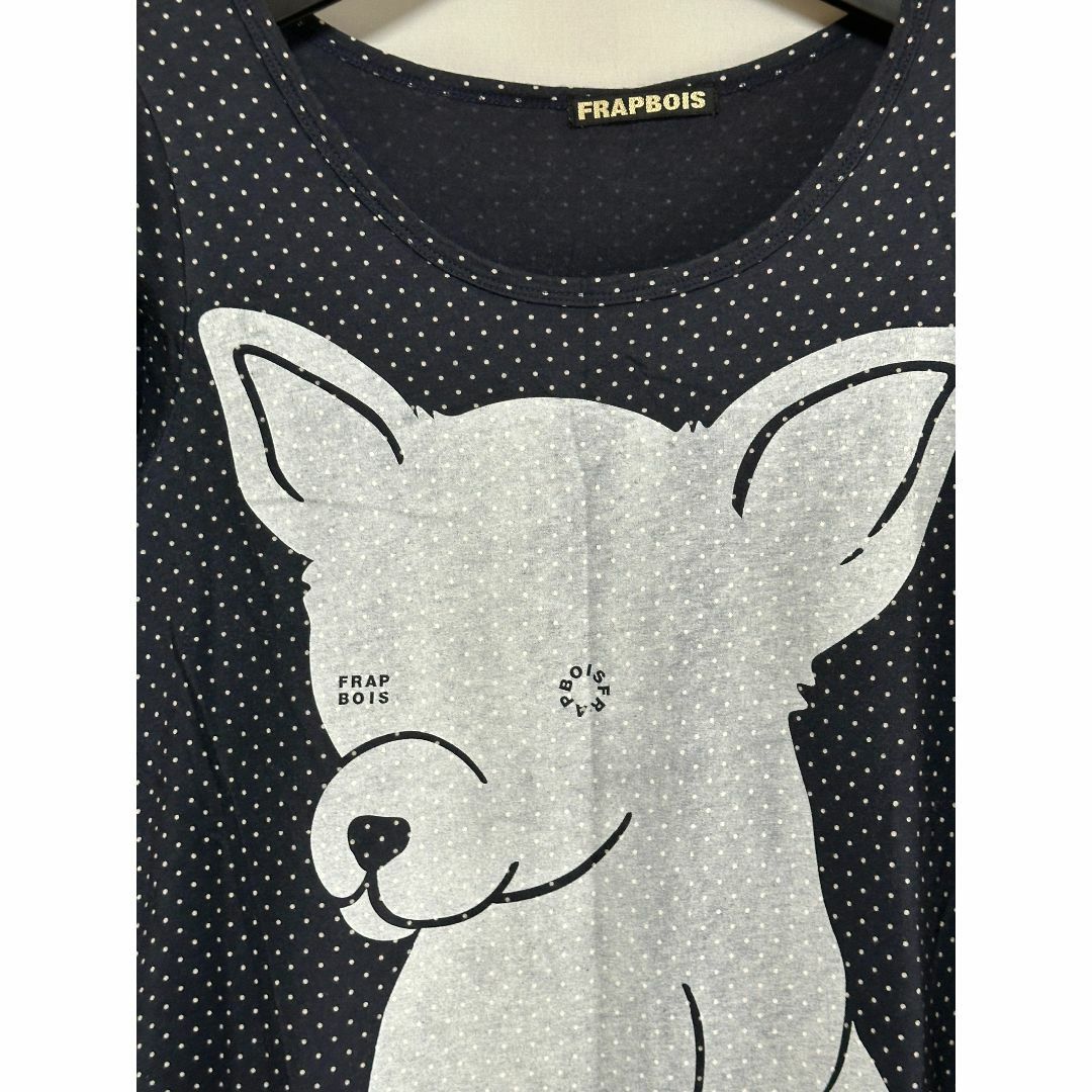 FRAPBOIS(フラボア)の フラボア　カットソー　犬　ねこ　水玉　 リリーブラウン　ローズバッド　ZARA レディースのトップス(カットソー(長袖/七分))の商品写真