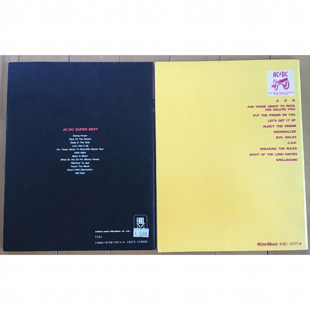 AC/DC バンドスコアとギター譜2冊セット エンタメ/ホビーの本(楽譜)の商品写真