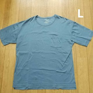 グローバルワーク(GLOBAL WORK)のグローバルワーク エクストラファインコットン Tシャツ L  スモーキーブルー(Tシャツ/カットソー(半袖/袖なし))