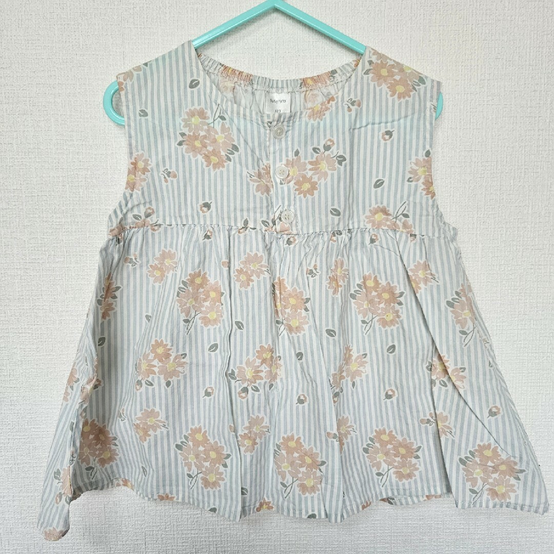 futafuta(フタフタ)の【futafuta】セットアップ 120 花柄 ボーダー キッズ/ベビー/マタニティのキッズ服女の子用(90cm~)(パンツ/スパッツ)の商品写真