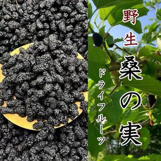 野生桑の実100gドライフルーツ  マルベリー 桑の葉(健康茶)