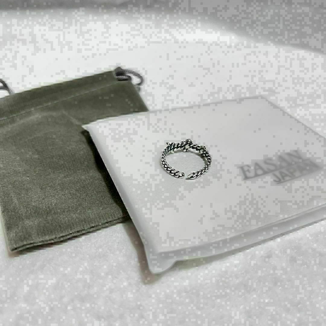 カレンシルバー　シルバーリング　ピンキーリング　小さめ　シンプル　ユニセックス メンズのアクセサリー(リング(指輪))の商品写真