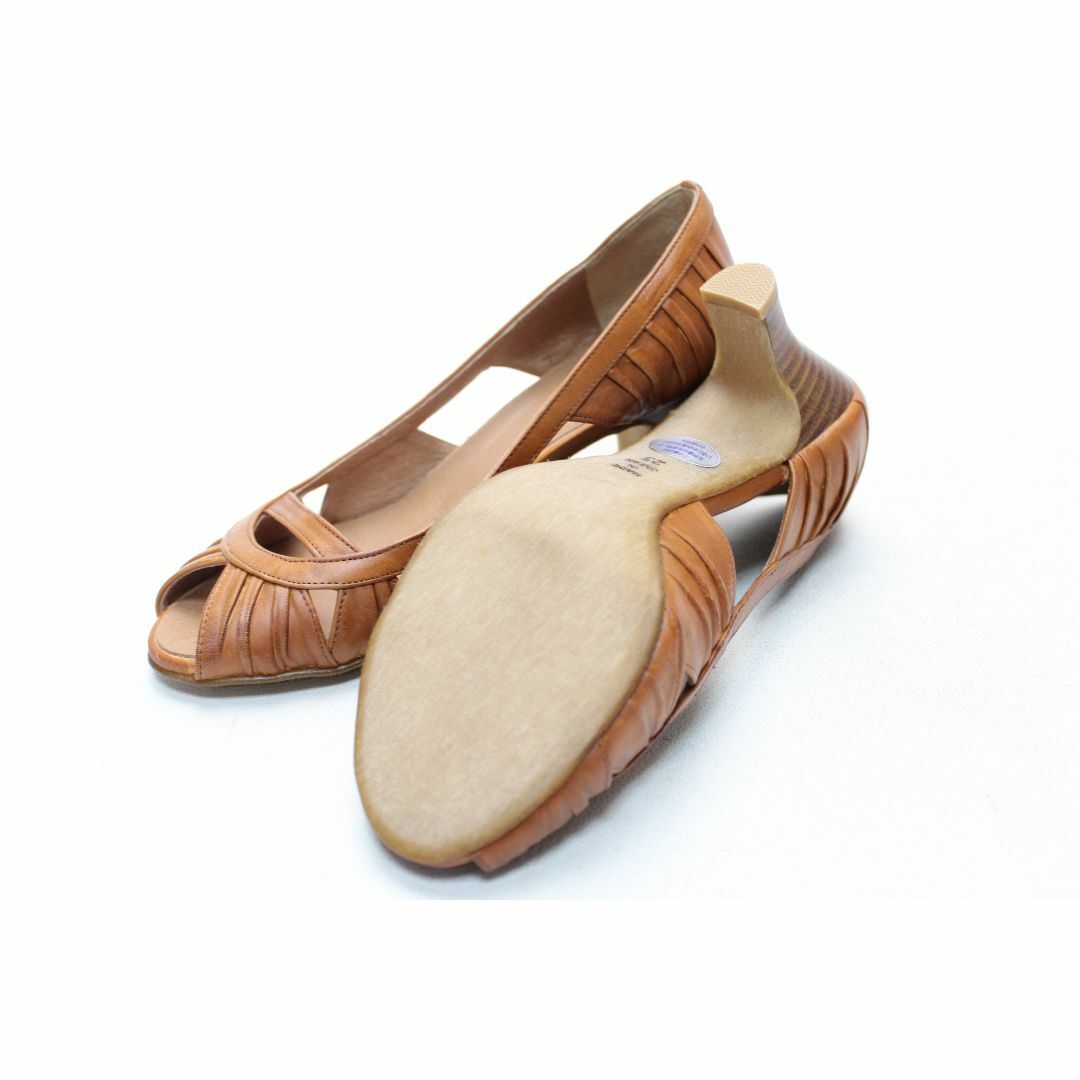 atelier brugge(アトリエブルージュ)の50■アトリエブルージュ 本革オープンパンプス(23ｃｍ)美品 レディースの靴/シューズ(ハイヒール/パンプス)の商品写真