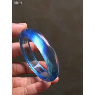 ⭐︎【天然】アクアマリン バングル 58mm(バングル/リストバンド)