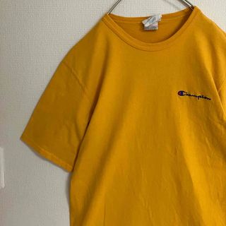 チャンピオン(Champion)のチャンピオン刺繍ワンポイントロゴTシャツtシャツ目玉刺繍スリーブロゴ古着TEE(Tシャツ/カットソー(半袖/袖なし))