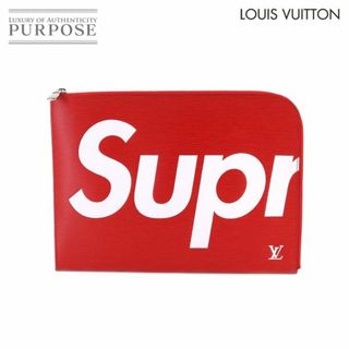 ルイヴィトン(LOUIS VUITTON)の未使用 展示品 ルイ ヴィトン LOUIS VUITTON シュプリーム エピ ポシェット ジュール GM クラッチ バッグ レッド M67722 VLP 90199415(セカンドバッグ/クラッチバッグ)