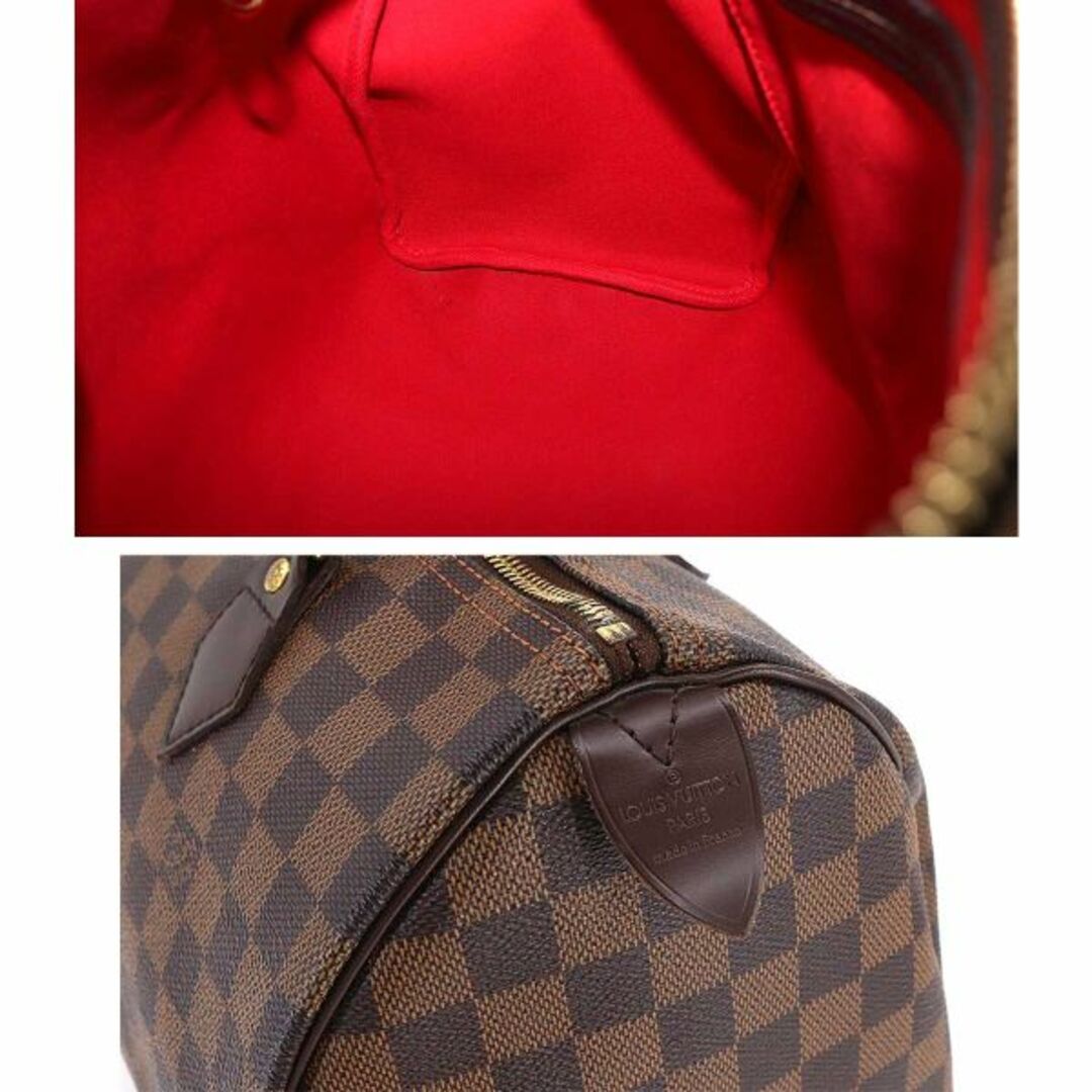 LOUIS VUITTON(ルイヴィトン)のルイ ヴィトン LOUIS VUITTON ダミエ スピーディ 30 ハンド バッグ エベヌ N41531 ブラウン ゴールド 金具 VLP 90206601 レディースのバッグ(ハンドバッグ)の商品写真