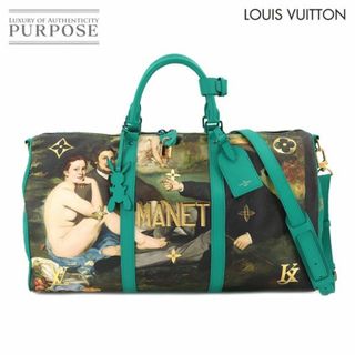 ルイヴィトン(LOUIS VUITTON)の未使用 展示品 ルイ ヴィトン LOUIS VUITTON マスターズ マネ キーポル バンドリエール 50 2way ボストン バッグ グリーン M43343 VLP 90206612(ボストンバッグ)