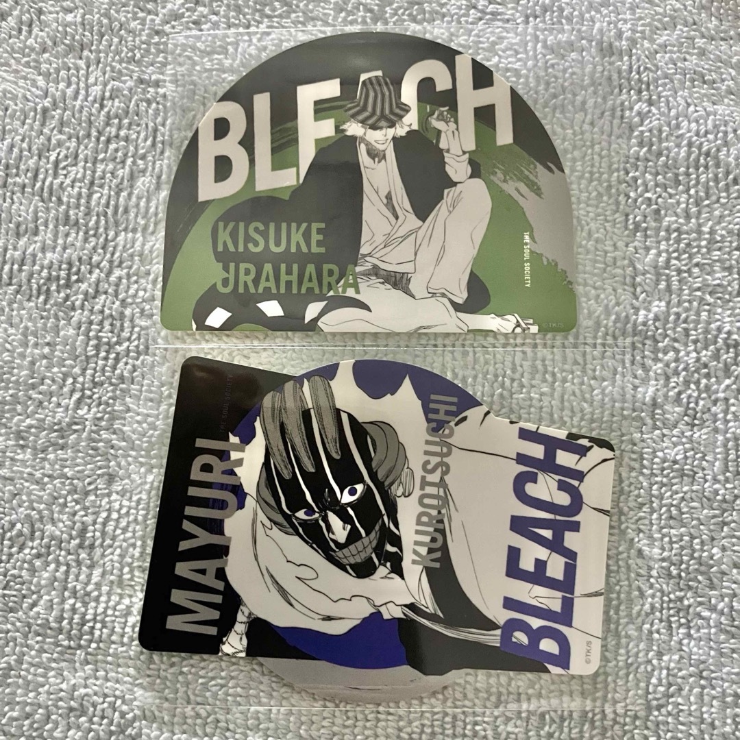 BLEACH 横浜ランドマーク カットステッカー ポートレイト 浦原喜助 マユリ エンタメ/ホビーのおもちゃ/ぬいぐるみ(キャラクターグッズ)の商品写真