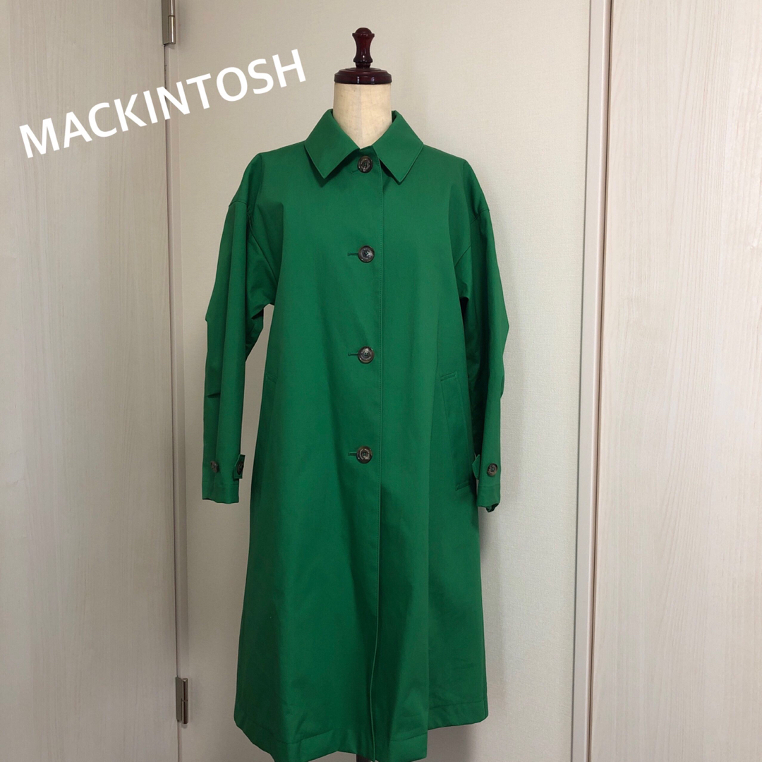 MACKINTOSH PHILOSOPHY(マッキントッシュフィロソフィー)の★マッキントッシュフィロソフィー コットンボンディングコート  グリーン  36 レディースのジャケット/アウター(トレンチコート)の商品写真