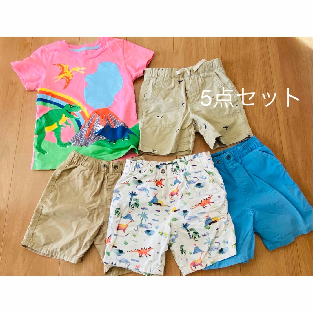 NEXT(ネクスト)のNEXT GAP Tシャツ　ハーフパンツ　100 5点セット キッズ/ベビー/マタニティのキッズ服男の子用(90cm~)(パンツ/スパッツ)の商品写真