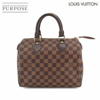 ルイヴィトン(LOUIS VUITTON)の新品同様 ルイ ヴィトン LOUIS VUITTON ダミエ スピーディ 25 ハンド バッグ エベヌ ブラウン N41532 ゴールド 金具 VLP 90212294(ハンドバッグ)