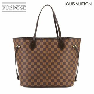 ルイヴィトン(LOUIS VUITTON)の新品同様 ルイ ヴィトン LOUIS VUITTON ダミエ ネヴァーフル MM トート バッグ エベヌ スリーズ N51105 ブラウン ゴールド 金具 VLP 90215164(トートバッグ)