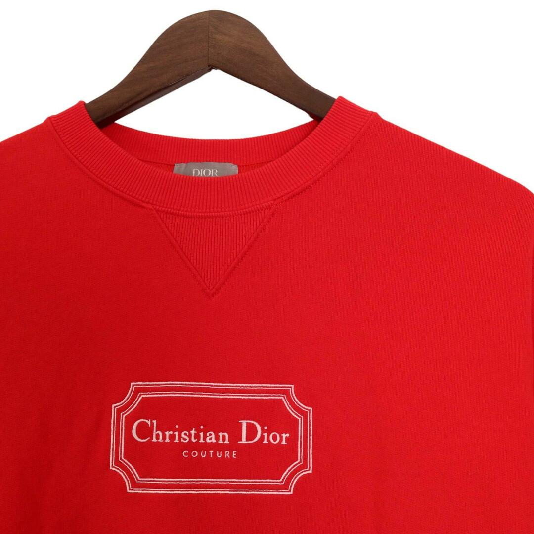 DIOR HOMME - ディオール オム レッド COUTURE クルーネック DIOR HOMME - ディオール オム レッド COUTURE クルーネック