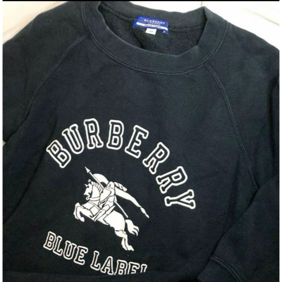 BURBERRY BLUE LABEL(バーバリーブルーレーベル)のBURBERRY BLUE LABEL スウェット　M ネイビー　プルオーバー レディースのトップス(トレーナー/スウェット)の商品写真