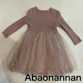 こども服 Abaonannan チュールボリュームワンピース ワンピース 女の子(ワンピース)