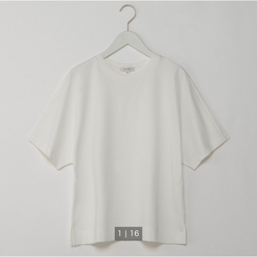 PLST(プラステ)のクールタッチコットンボックスTシャツ レディースのトップス(Tシャツ(半袖/袖なし))の商品写真