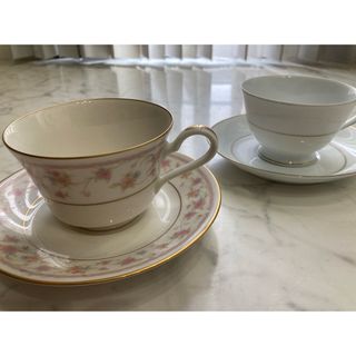 ノリタケ(Noritake)のオールド ノリタケ  RCとノリタケ7050 ゴールドライン　カップソーサー2客(グラス/カップ)