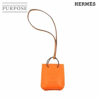 エルメス(Hermes)の新品同様 エルメス HERMES サック オランジュ ショッパー型 バッグ チャーム アニューミロ フーオレンジ D刻印 VLP 90218505(チャーム)