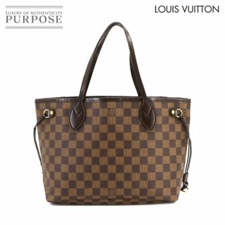 ルイヴィトン(LOUIS VUITTON)の新品同様 ルイ ヴィトン LOUIS VUITTON ダミエ ネヴァーフル PM トート バッグ エベヌ ブラウン  N51109 ゴールド 金具 VLP 90221648(トートバッグ)