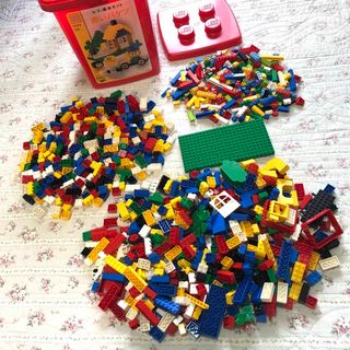 レゴ(Lego)のLEGOレゴ 赤いバケツ 7336 大量 合計1000ピース以上(積み木/ブロック)