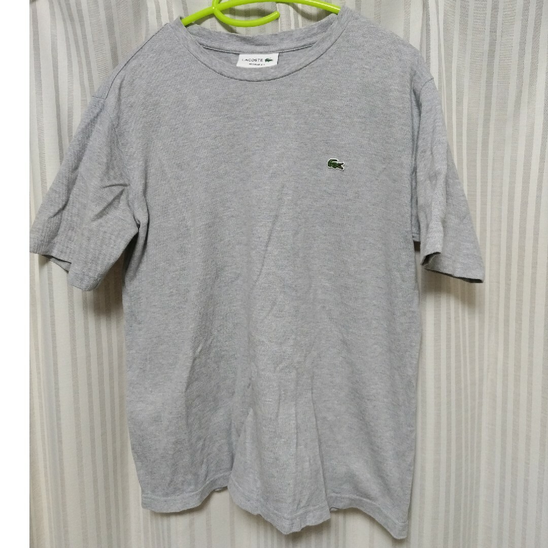 LACOSTE(ラコステ)のラコステ Tシャツ グレー メンズM相当 メンズのトップス(Tシャツ/カットソー(半袖/袖なし))の商品写真