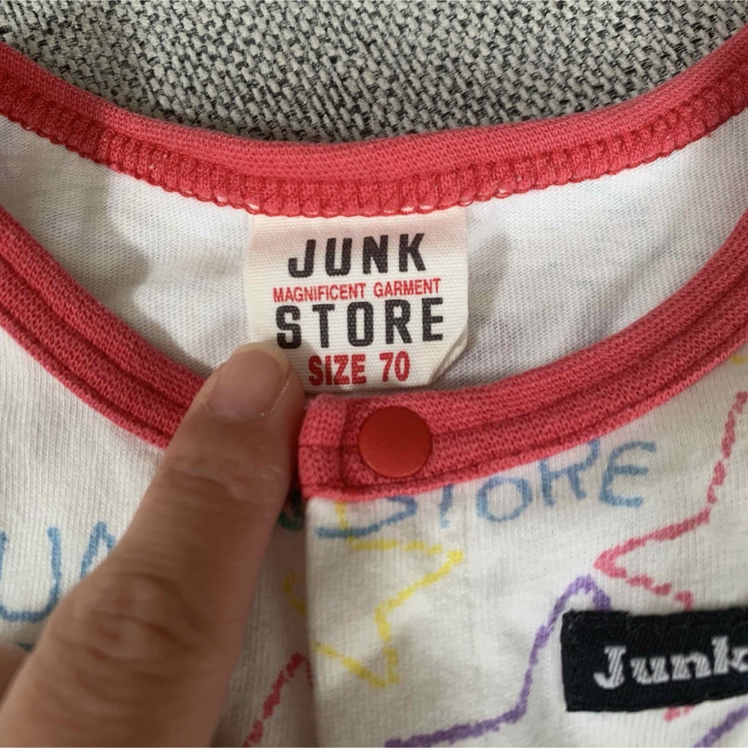 JUNK STORE(ジャンクストアー)のJUNK STORE♡ロンパース♡70 キッズ/ベビー/マタニティのベビー服(~85cm)(ロンパース)の商品写真