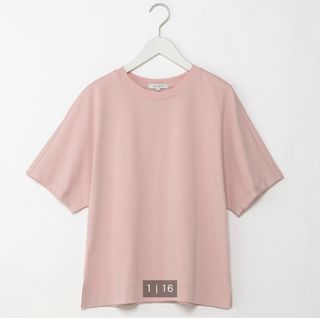 PLST - クールタッチコットンボックスTシャツ　ピンク