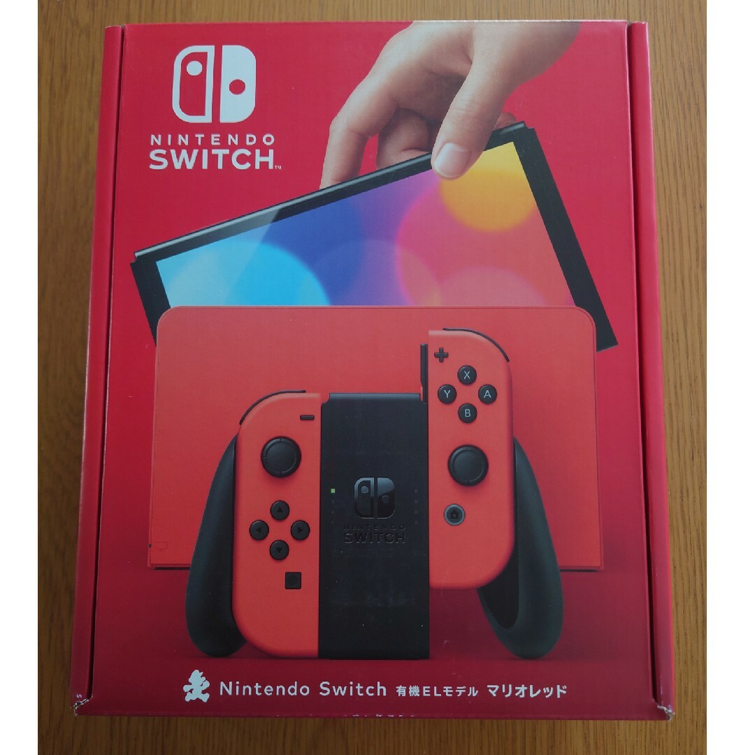 Nintendo Switch本体 有機EL マリオレッド　未使用品 エンタメ/ホビーのゲームソフト/ゲーム機本体(家庭用ゲーム機本体)の商品写真