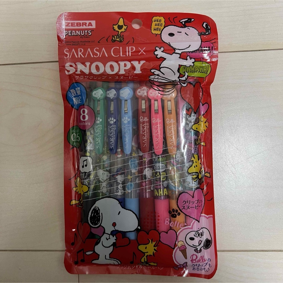 SNOOPY(スヌーピー)のスヌーピー    サラサ  限定  ベル サラサクリップ  ZEBRA エンタメ/ホビーのおもちゃ/ぬいぐるみ(キャラクターグッズ)の商品写真